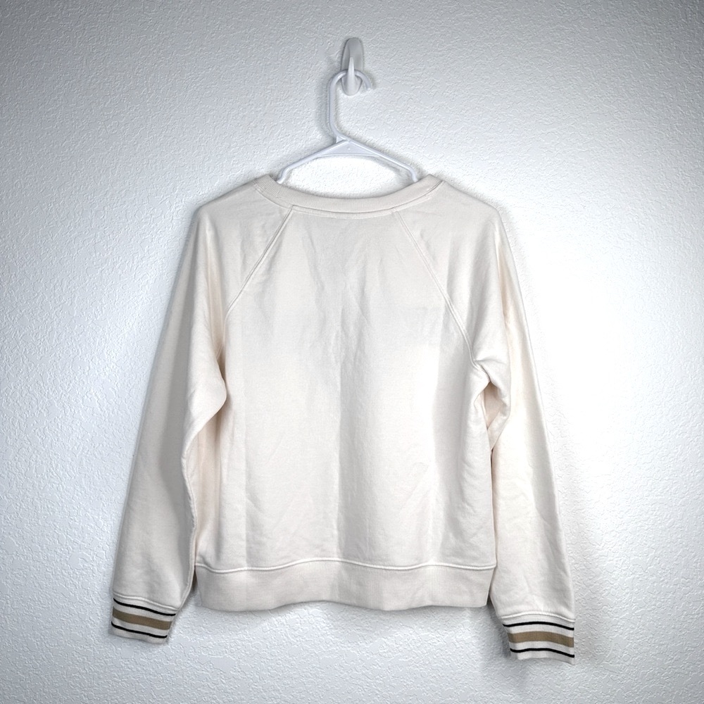 Lou & Grey Women’s Crewneck New York Beige Sweatshirt Size XS - Picture 4 of 12